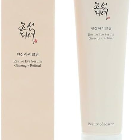 سيروم العيون Beauty of Joseon بخلاصة الجينسنغ والريتينال 30 مل Beauty of Joseon Korean Eye Serum: Ginseng + Retinal 30ml, Pink, 1 Fl Oz (Pack 1)