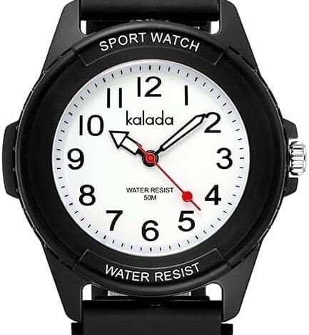 Minimalist Analog Fashion Quartz Watch for Men & Women - 50M Waterproof, Easy-to-Read Dial, Soft Breathable Silicone Strap, Sporty Casual Wristwatch for Daily Wear, Running, and Outdoor Activities