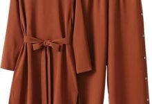 Abayas Dress for Women Muslim Long Sleeve Loose Top Pants 2 Pcs Dubai Islamic Muslim Women Matching Sets