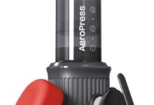 AEROPRESS - AEROPRESS GO COFFEE MAKER | Travel, Hiking & Camping, All-in-One French Press, Pour-Over & Espresso Style Manual Brewer, 2 Min Brew