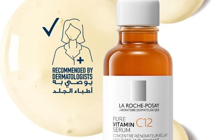 La Roche Posay 12% Pure Vitamin C Anti-Aging Face Serum with Hyaluronic Acid & Salicylic Acid; Boosts Skin Regeneration and Reduces Appearance of Wrinkles 30ML