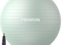 PROIRON كرة تمرين مضادة للانفجار بدعم 500 كجم PROIRON Exercise Ball Anti-Burst Yoga Ball Chair with Quick Pump Slip Resistant Gym Ball Supports 500KG Balance Ball for Pilates Yoga Birthing Pregnancy Stability Gym Workout Training