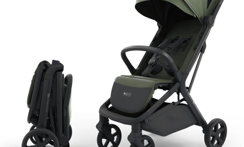 Kinderkraft - Nubi 3 عربة أطفال - لون أخضر غامق Kinderkraft - Nubi 3 Stroller - Mystic Green