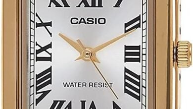 Casio Women's Quartz Dress Watch, Analog and Leather