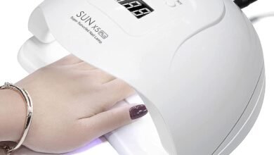 جهاز SKY-TOUCH Sun X5 Plus لتجفيف الأظافر 54W LED SKY-TOUCH Professional Gel Polish LED Nail Lamp, 54W UV/LED Dryer for Manicure and Pedicure, Sun X5 Plus, Curing Tool for Nail Polish and Nail Art, White