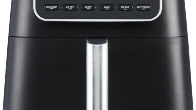 Ninja Air Fryer MAX PRO, 6.2L, Large Square Single Drawer, Roast, Bake, Air Fry, Family Size, Digital, Non-Stick, Dishwasher Safe Basket & Crisper Plate, Black, AF180ME, 2 Years Warranty