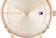 Tommy Hilfiger Women's Light Taupe Dial Ionic Plated Carnation Gold Steel Watch - 1782287