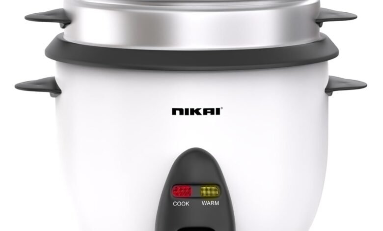 وعاء طبخ الأرز Nikai NR701A 400W مضاد للالتصاق Nikai Non stick Teflon pot Rice Cooker 400W- NR701A