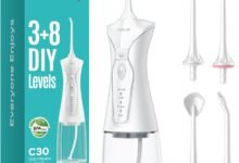 COSLUS C30 جهاز تنظيف الأسنان بالماء لعناية اللثة COSLUS C30 Water Flosser for Teeth Braces Gum Care, Portable Oral Irrigador
