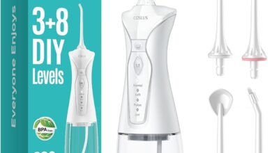 COSLUS C30 Water Flosser for Teeth Braces Gum Care, Portable Oral Irrigador