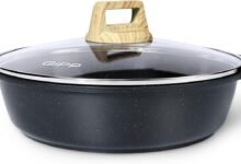 GiPP Nonstick Stock Pot with Lid, 28cm Ceramic Coating Stockpot