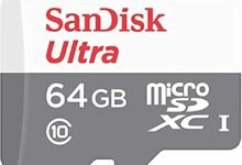 بطاقة Sandisk Ultra 64Gb MicroSDXC UHS-1 سرعة 100MB/s Sandisk Ultra 64Gb Microsdxc Uhs-1 Card 100Mb/S Sdsqunr-064G-Gn3Mn