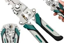 Wire Stripper Pliers 14 in 1, Multifunctional Folding Electrical Tool | Crimper Wire Splitter, Bolt Cutter, Storage Pouch, Professional Electric Cable Stripper Electrician Repair Work DIY Projects