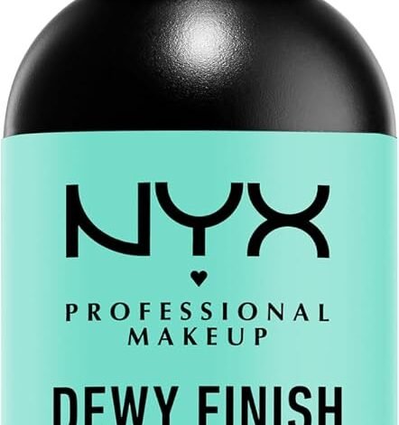 NYX Professional Makeup Setting Spray 60 مل، يدوم 16 ساعة NYX Professional Makeup, Dewy Finish, Lightweight and Extends Makeup Wear Up to 16 hours, Makeup Long Lasting Setting Spray - 02, Dewy Finish, 60 ml