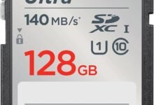 SanDisk 128GB Ultra SDXC UHS-I Memory Card - Up to 140MB/s, C10, U1, Full HD, SD Card - SDSDUNB-128G-GN6IN | Up to 140MB/s, UHS-I, U1, Class 10, Full HD video, waterproof design, shock resistant construction