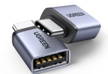 UGREEN محول USB إلى USB-C 10Gbps شحن سريع ونقل بيانات UGREEN USB to USB C Adapter 2Pcs 10Gbps Type C to A 3.0 OTG Adapter | Fast charging&Transfer,Compatible for Samsung, iPhone, iPad, MacBook, Tablets, Earphone,Compact and portable for home&office