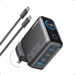 شاحن أنكر 140 واط USB-C سريع 4 منافذ