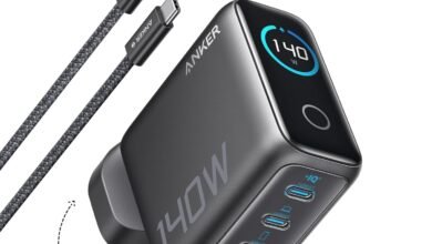 شاحن أنكر 140 واط USB-C سريع 4 منافذ