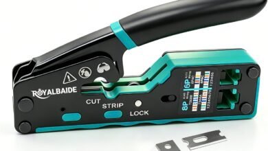 Pass Through RJ45 All-In-One Modular Ethernet Crimping Tool Cat5 Cat6 Tool