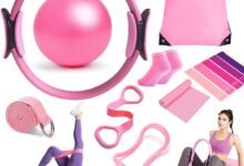Pilates Kit 13pcs Home Pilates Equipment Kit with Ring, Ball, Resistance