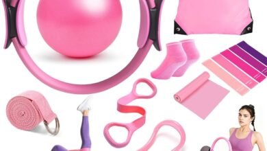 Pilates Kit 13pcs Home Pilates Equipment Kit with Ring, Ball, Resistance