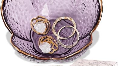 Jewelry Tray Glass Ring Dish Trinket Tray Gifts For Women Unique Birthday Gifts For Friends Sisters Jewelry Organizer Key Bowl Cute Room Decor Small Women Friendship Christmas House Warming Gift