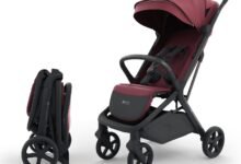 Kinderkraft - Nubi 3 عربة أطفال - لون داكن Kinderkraft - Nubi 3 Stroller - Dark Ruby