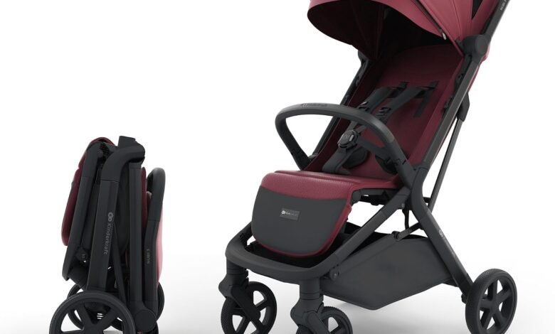 Kinderkraft - Nubi 3 Stroller - Dark Ruby