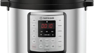 Nutricook Smart Pot Eko 1000W, 6 Liter Electric Pressure Cooker - Stainless Steel, Nc-Spek6