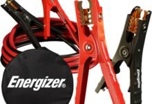 Energizer Jumper Cables for Car Battery, Heavy Duty Automotive Booster Cables for Jump Starting Dead or Weak Batteries with Carrying Bag Included (16-Feet (6-Gauge)