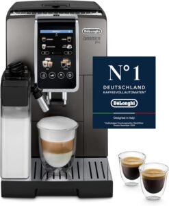 De’Longhi DINAMICA PLUS ماكينة قهوة أوتوماتيكية، تحضير القهوة بالحبة وضبط سهولة الاستخدام.