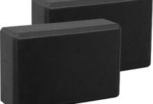 EXERZ Yoga Blocks 2pcs قطع خرسانية لليوغا - مريحة ومقاومة للانزلاق EXERZ Yoga Blocks 2pcs Gym Bricks High Density EVA Foam -Comfortable Fitness Yoga Bricks, Anti-Slip, Lightweight and Travel Friendly Pilates Practice