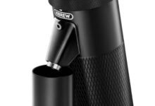 HIBREW G5 مطحنة قهوة كهربائية، 36 خيار طحن، تصميم مضاد للكهرباء الساكنة HIBREW G5 Electric Coffee Grinder, 36 Grind Settings, Aluminum Alloy Body | 48mm Conical Burr Coffee Grinder with Dual Speed Grinding, 50g Bean Capacity, Anti-Static Design, Black
