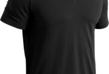 Pioneer Camp Men's Golf Shirt UPF 50+ Quick Dry Polo Shirts Short Sleeve Moisture Wicking Performance Tees Collar Work Shirts