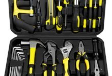 Heavy Duty 100-Piece Tool Set with Tool Bag - Complete Toolbox for Home Repairs and DIY Projects | Mechanics tool set, Hand tool kit, Garage, Home, DIY, Professional, Tool organizer, Compact.