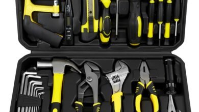 Heavy Duty 100-Piece Tool Set with Tool Bag - Complete Toolbox for Home Repairs and DIY Projects | Mechanics tool set, Hand tool kit, Garage, Home, DIY, Professional, Tool organizer, Compact.