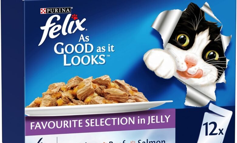 Felix As Good As It Look Doubly Delicious Wet Cat Food Favourite Selections 85g (Pack of 12)