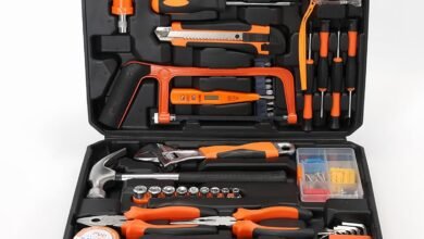 82 Piece Home Tool Kit Set – Complete DIY Essential Tools with Portable Storage Box, Multi-Purpose Maintenance Set for Home, Furniture Assembly, Car Repair & Electrical Appliances