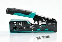 Pass Through RJ45 All-In-One Modular Ethernet Crimping Tool Cat5 Cat6 Cat7