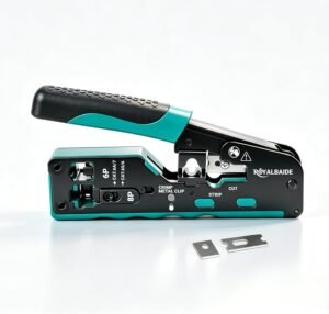 أداة ضغط وتوصيل RJ45 جميع الموديلات Cat5 Cat6 Cat7